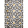 Bashian Bashian S185-GY-4X6-ST261 Bashian Chelsea Collection Moroccan Contemporary 100 Percent Wool Hand Tufted Area Rug; Grey - 3 ft. 6 in. x 5 ft. 6 in. S185-GY-4X6-ST261